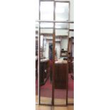 Two mahogany framed rectangular mirrors