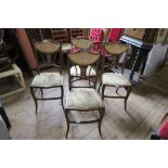 A SET OF FOUR EDWARDIAN CHAIRS