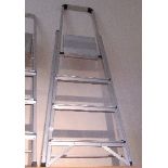 A 4 tread metal step ladder