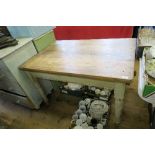 A KITCHEN TABLE, 28.5INS X 44INS X HEIGHT 29INS