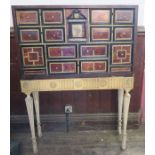 A 17th century continental, probably Italian, tortoiseshell and ivory cabinet, having a central