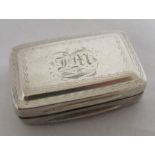 An early 19th century Irish silver vinaigrette, of rectangular form with bright cut decoration and