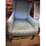 WING BACK EDWARDIAN ARMCHAIR