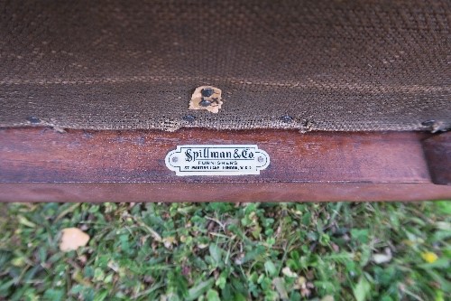 A pair of Chippendale style 19th century mahogany armchairs, with makers label Spillman and Co. - Image 8 of 8