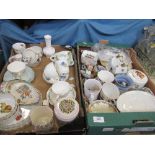 Two boxes of china, teaware etc