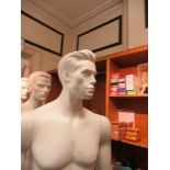 A life-size male mannequin