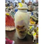A Cauldon covered vase