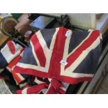 Various flags, bunting etc