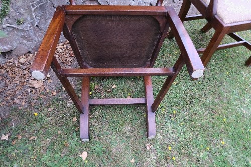 A pair of Chippendale style 19th century mahogany armchairs, with makers label Spillman and Co. - Image 6 of 8