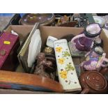 A box of sundries to include Toby jug etc
