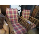 Two Liberty style steamer chairs
