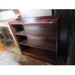 A mahogany set of shelves