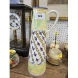 A tall continental style jug, height 12 ins