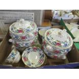 A box of floradora pattern china