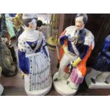 A Staffordshire model of Queen Victoria and Prince Albert