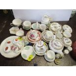 36395 A Collection of miniature cabinet cups and saucers, including Wedgwood etc