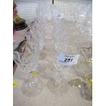 A set of eight Webbs glasses