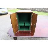 An oak microscope box, with baize lined interior, height 18.5ins