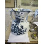A Masons Ironstone blue and white large jug