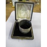 A cases silver napkin ring, Birmingham 1926