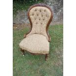 19th century style show wood chair