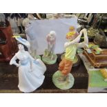 Five models including Royal Worcester golfer etc