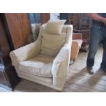 Two similar Duresta upholstered armchairs