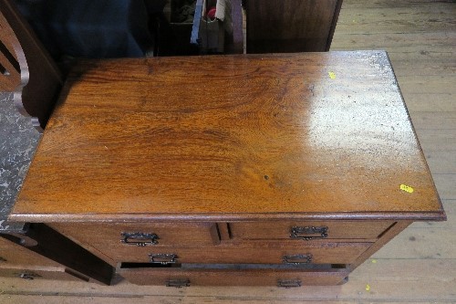 A pollard oak chest of drawers, having two short drawers over two graduated long drawers, width - Image 2 of 3