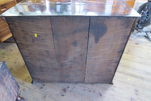 An 18th century walnut chest on stand, having two short drawers, over three long graduated long - Image 9 of 9