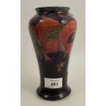 A Moorcroft vase, decorated in the pomegranate pattern, pitting to the baseCondition Report: