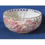 A Royal Worcester leaf moulded bowl, shape 1004, circa 1893, diameter 9.5insCondition Report: Good