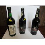 A bottle of Warre's 1970 vintage port, together with two bottles of  Real Vinicola 1979 vintage