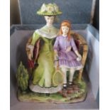 A Royal Worcester limited edition boxed double figure, from the Victorian figures series,