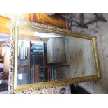 A gilt frame mirror