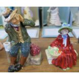 Two Royal Doulton figures, Old Willum and Linda