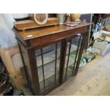 A glazed display cabinet