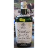 A bottle of vintage Gordon's gin, 70% proof