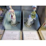 Two Royal Worcester limited edition boxed figures, from the Victorian figures series, Melanie and
