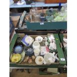 3 boxes of sundries to include glass, Royal Worcester, Carlton Ware, etc.