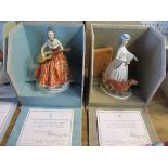 Two Royal Worcester limited edition boxed figures, from the Victorian figures series, Felicity and