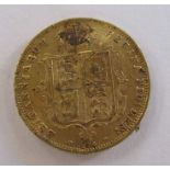 An 1877 gold half sovereign, die no. 124