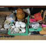 A quantity of household china ect, to include tea set, plates and other items