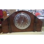 A Westminster mantle clock, in the Art Deco style