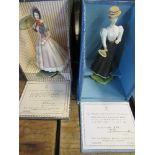 Two Royal Worcester limited edition boxed figures, from the Victorian figures series, Beatrice and