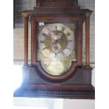A Georgian oak long case clock, with arched dial, second hand sweep and date dial, Robert Sidwell
