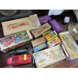 A collection of boxed Tri-Ang Minic toys and other boxed cars, Schuco car and ERA car