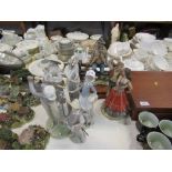 A collection of Lladro and Cappo de Monte models