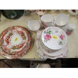 A Royal Stafford part tea service, together with some plates