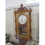 A walnut wall clock