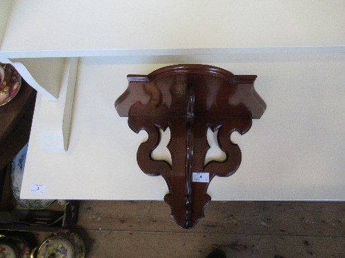 A mahogany wall bracket, with pierced supports, width 14ins - Image 2 of 2